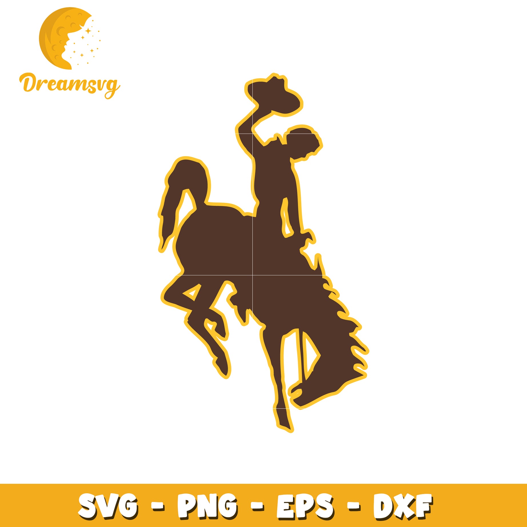 Cowboy Horse SVG Design