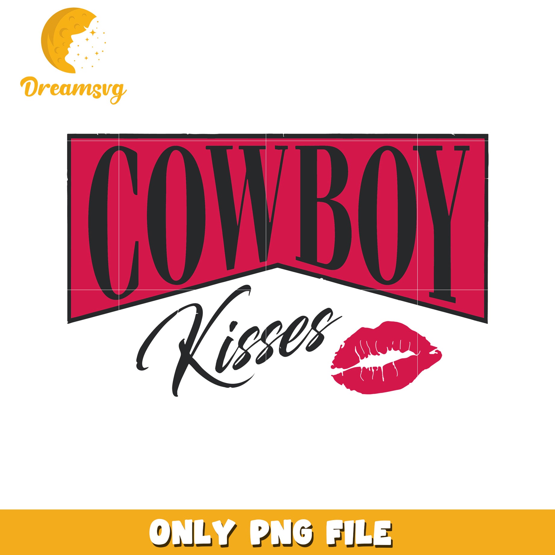 Cowboy Kisses PNG Design