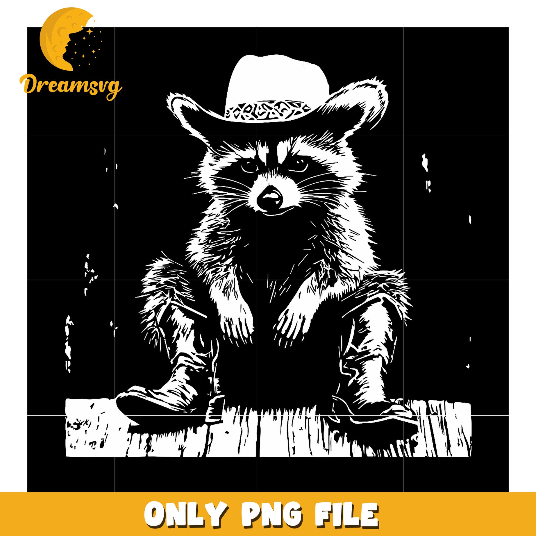 Cowboy Raccoon PNG Clipart