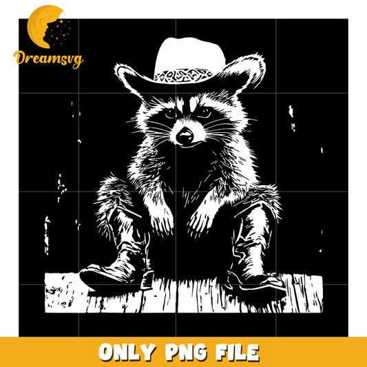 Cowboy Raccoon PNG Clipart