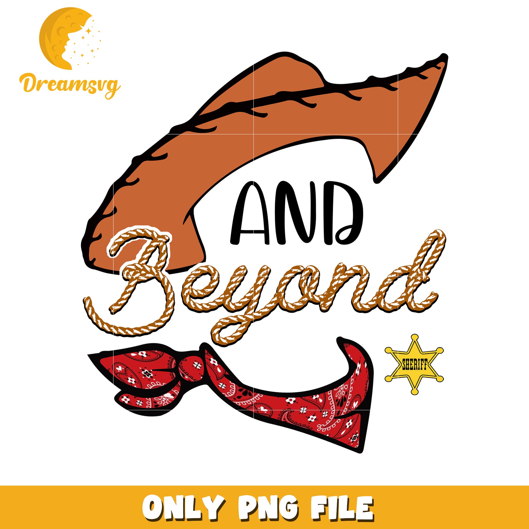 Cowboy Theme And Beyond PNG Graphic Design File