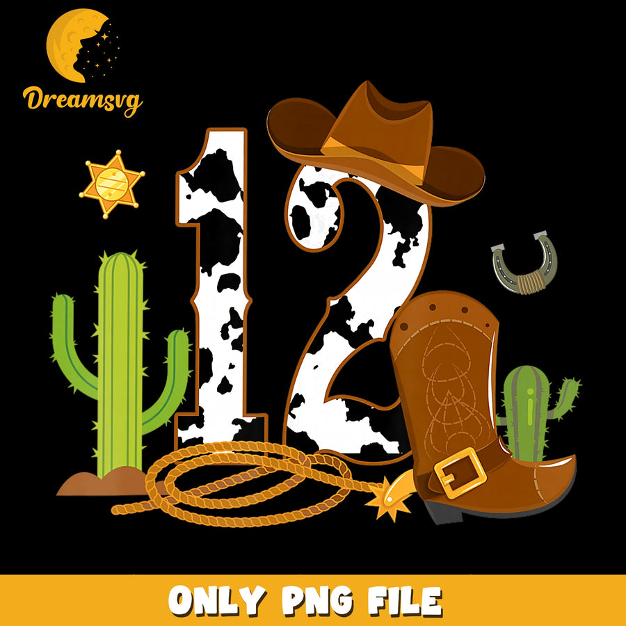 Cowboy 12 PNG, Western Theme, Birthday Celebration PNG
