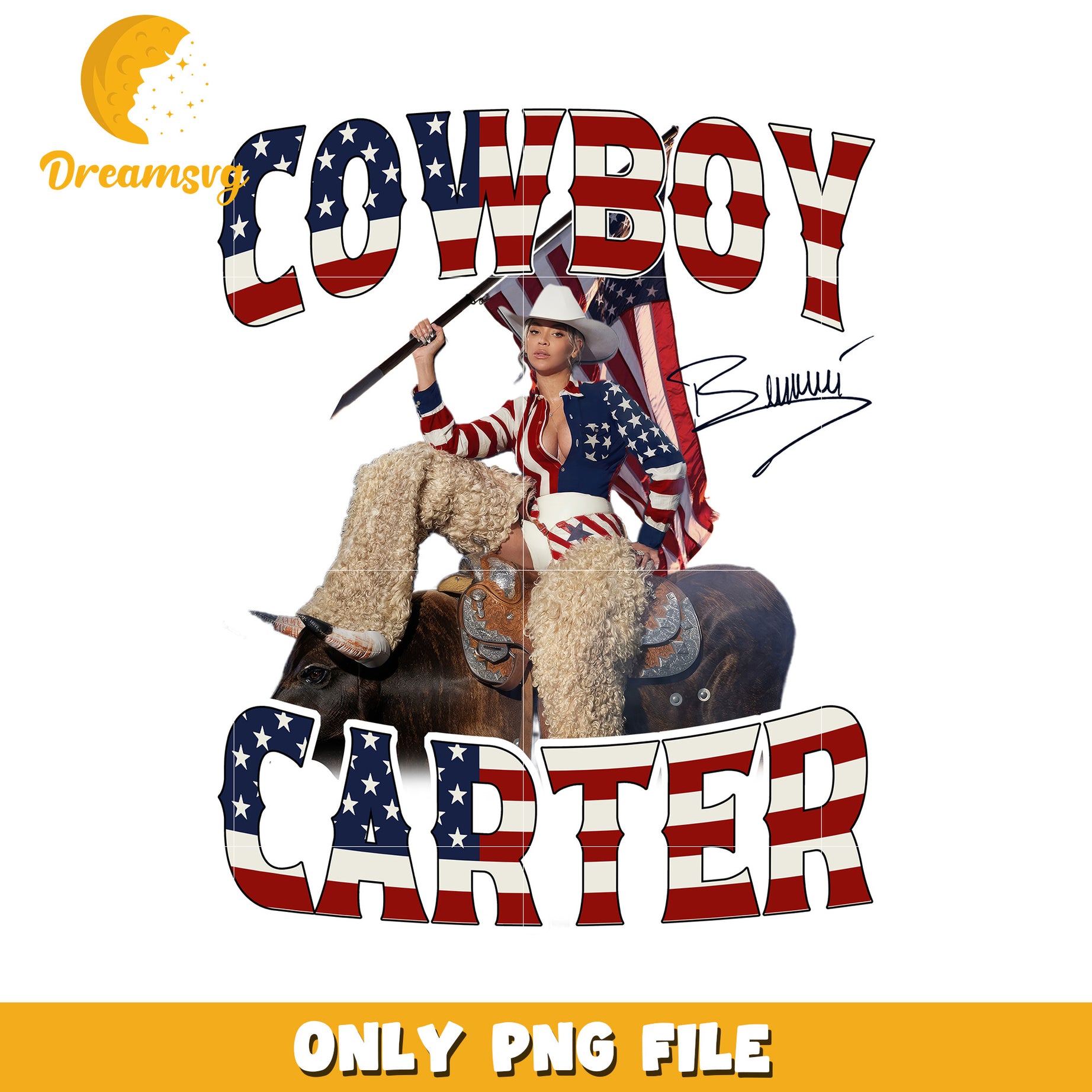 Cowboy carter beyonce design png, western queen style png, country pop icon png