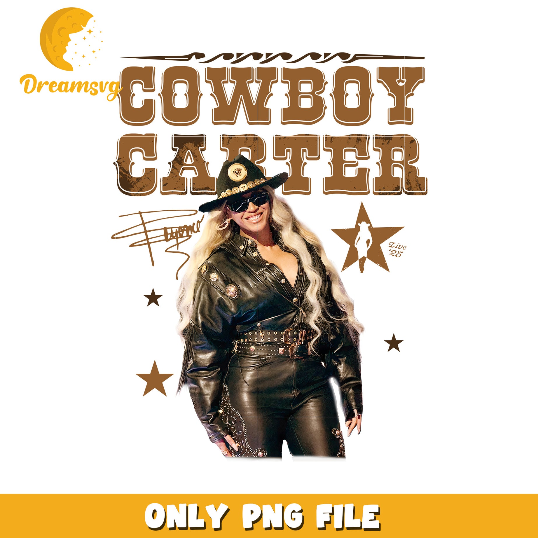 Cowboy carter png, western country style png, rodeo fashion design png