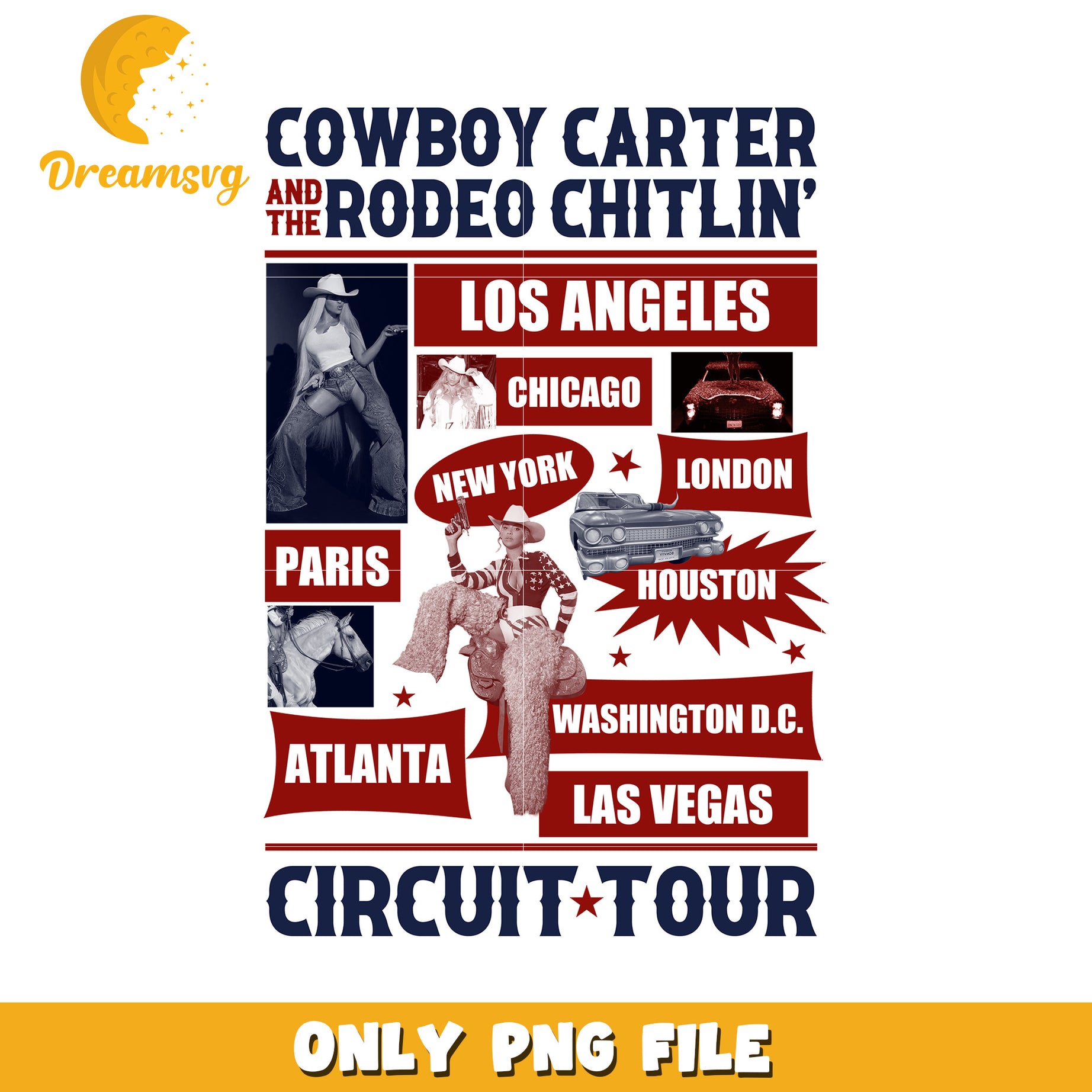 Cowboy carter rodeo chitlin design png, southern country style png, beyonce western vibe png