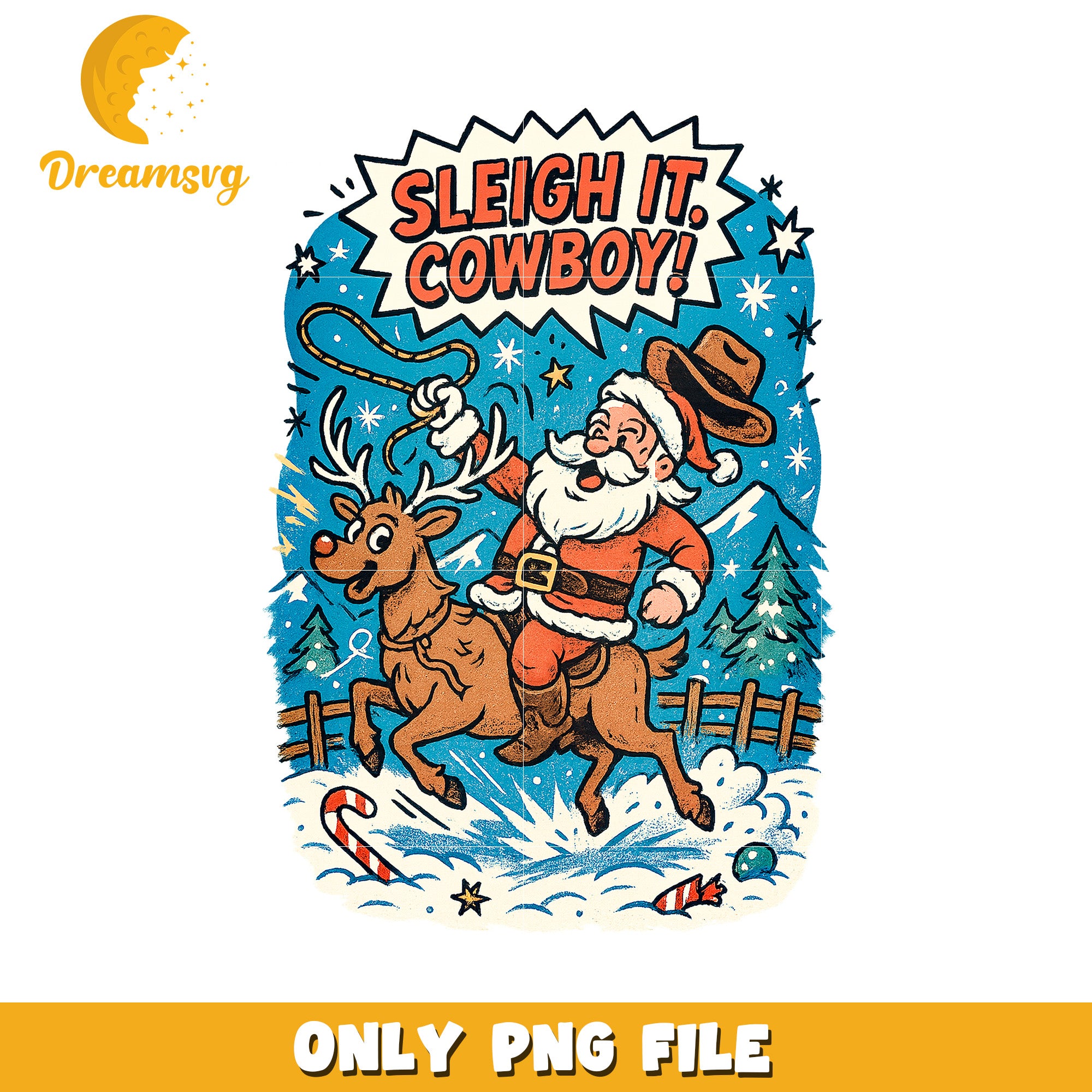 Cowboy design png, christmas pajamas​ png, winter png