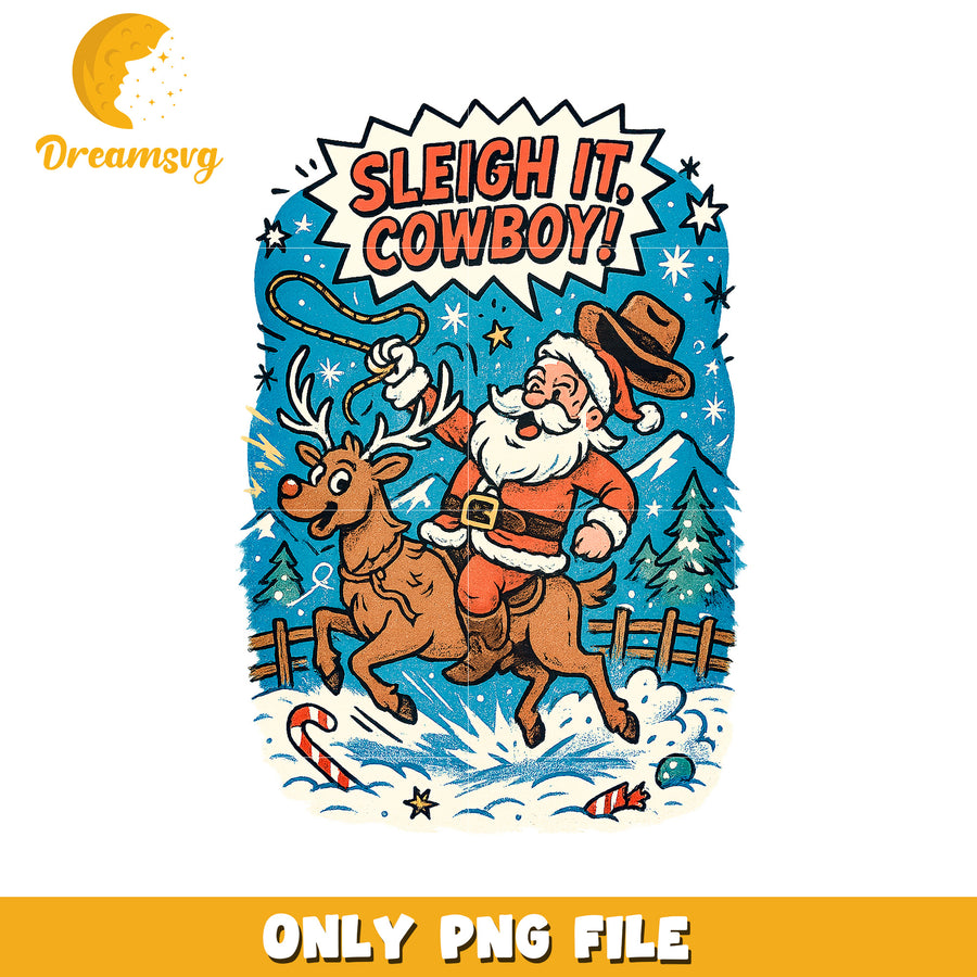 Cowboy design png, christmas pajamas​ png, winter png