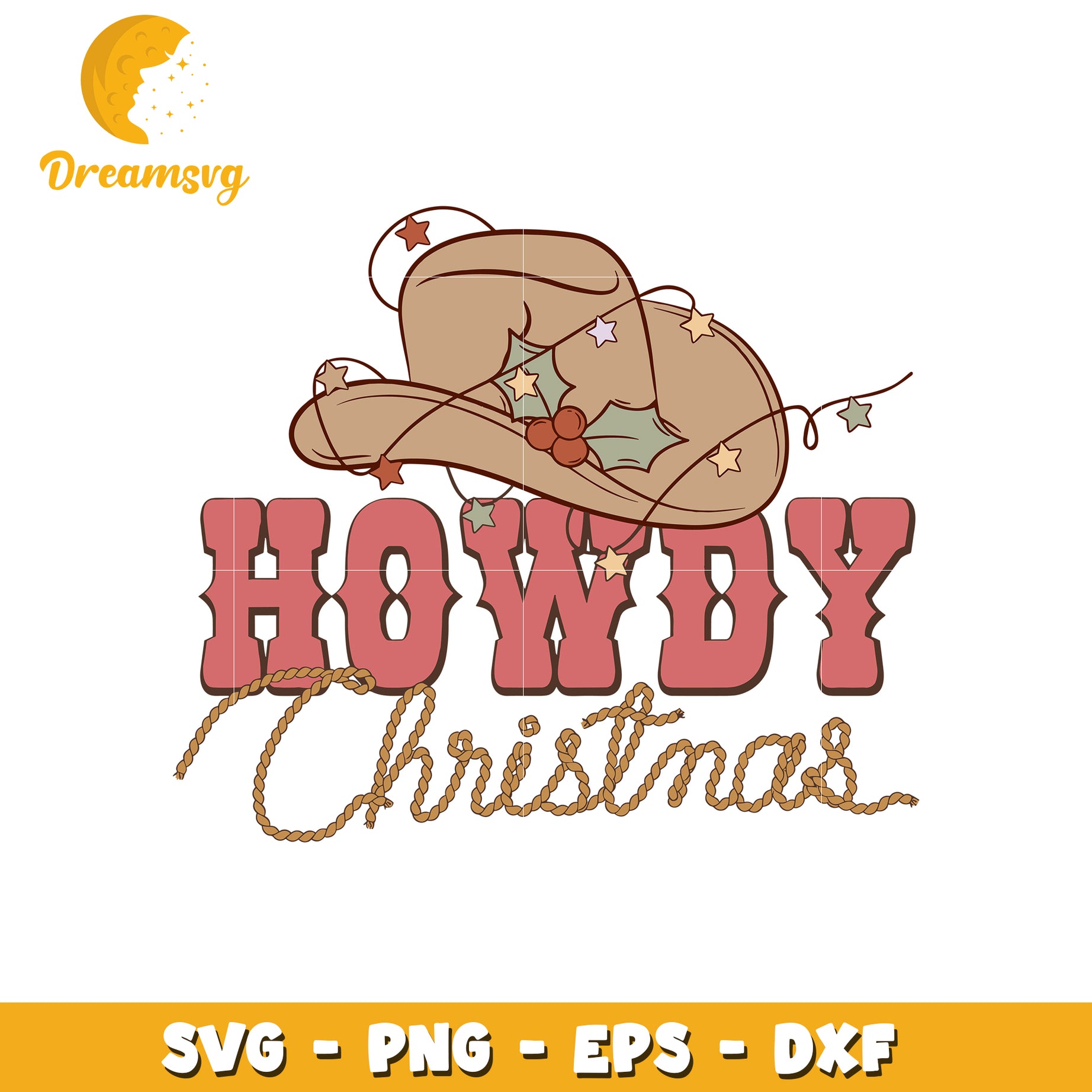 Cowboy hat howdy christmas svg, howdy christmas svg, cowboy svg