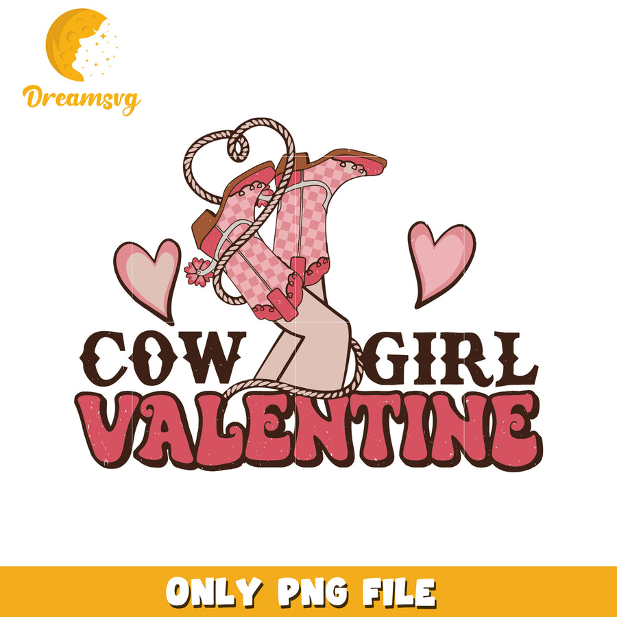 Cowgirl Valentine Design PNG for Unique Gifts and Crafts