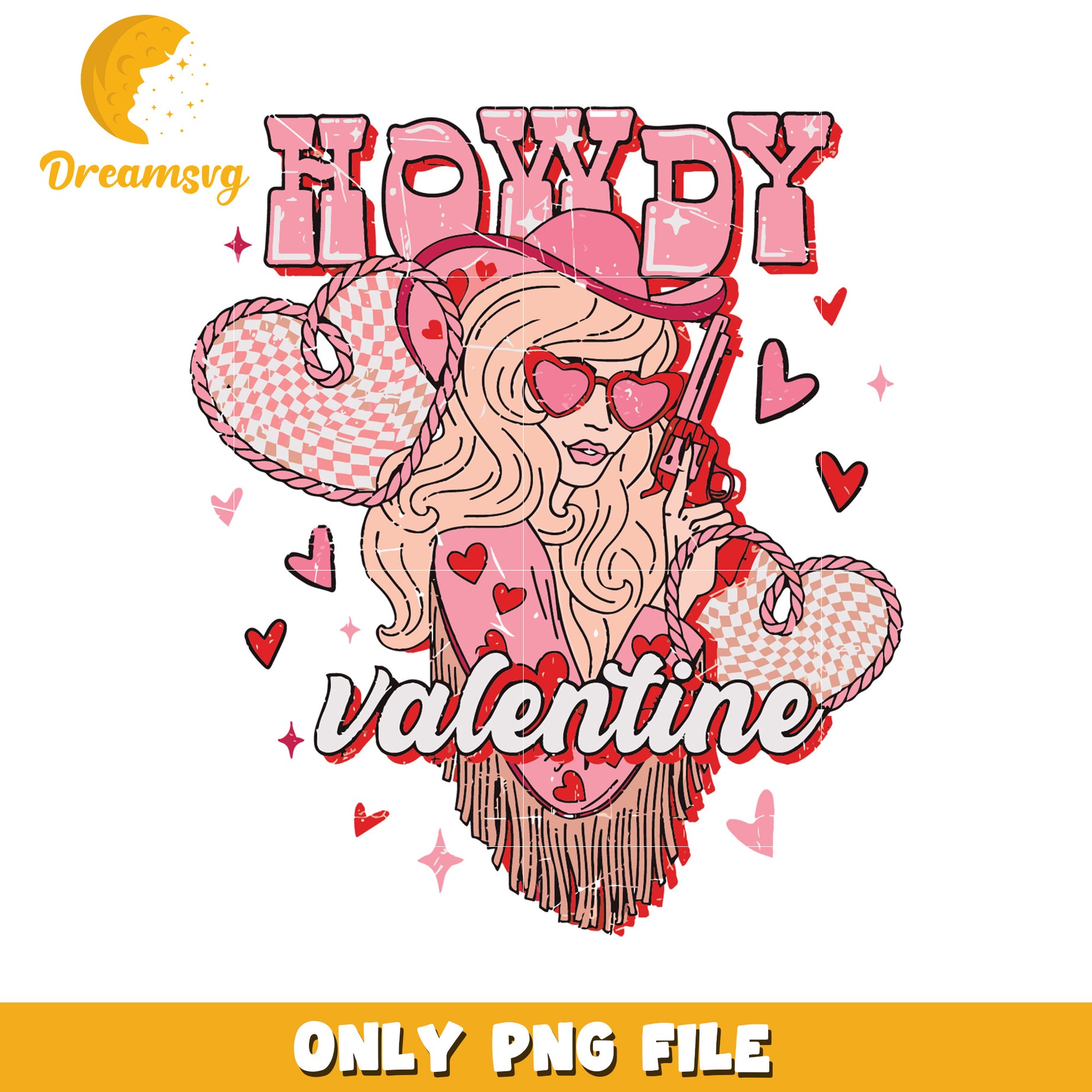 Cowgirl Valentine PNG Design for Romantic Celebrations