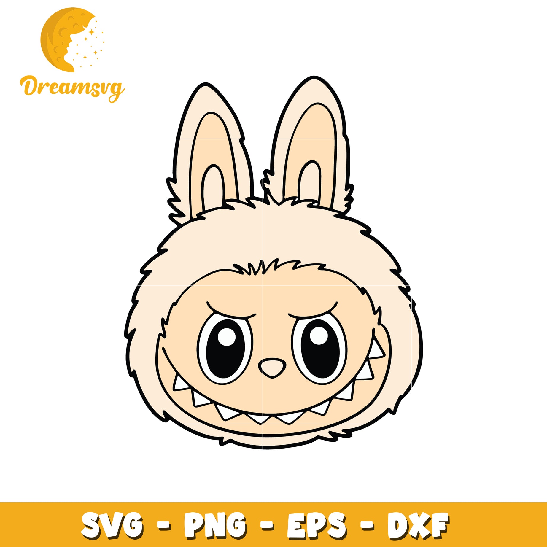 Cream head labubu svg, labubu characters svg, labubu outfits svg