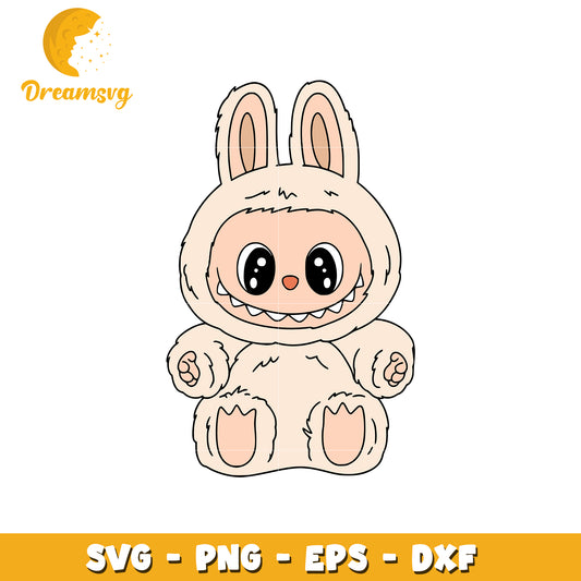 Cream labubu characters svg, labubu keychain svg, labubu cartoon svg