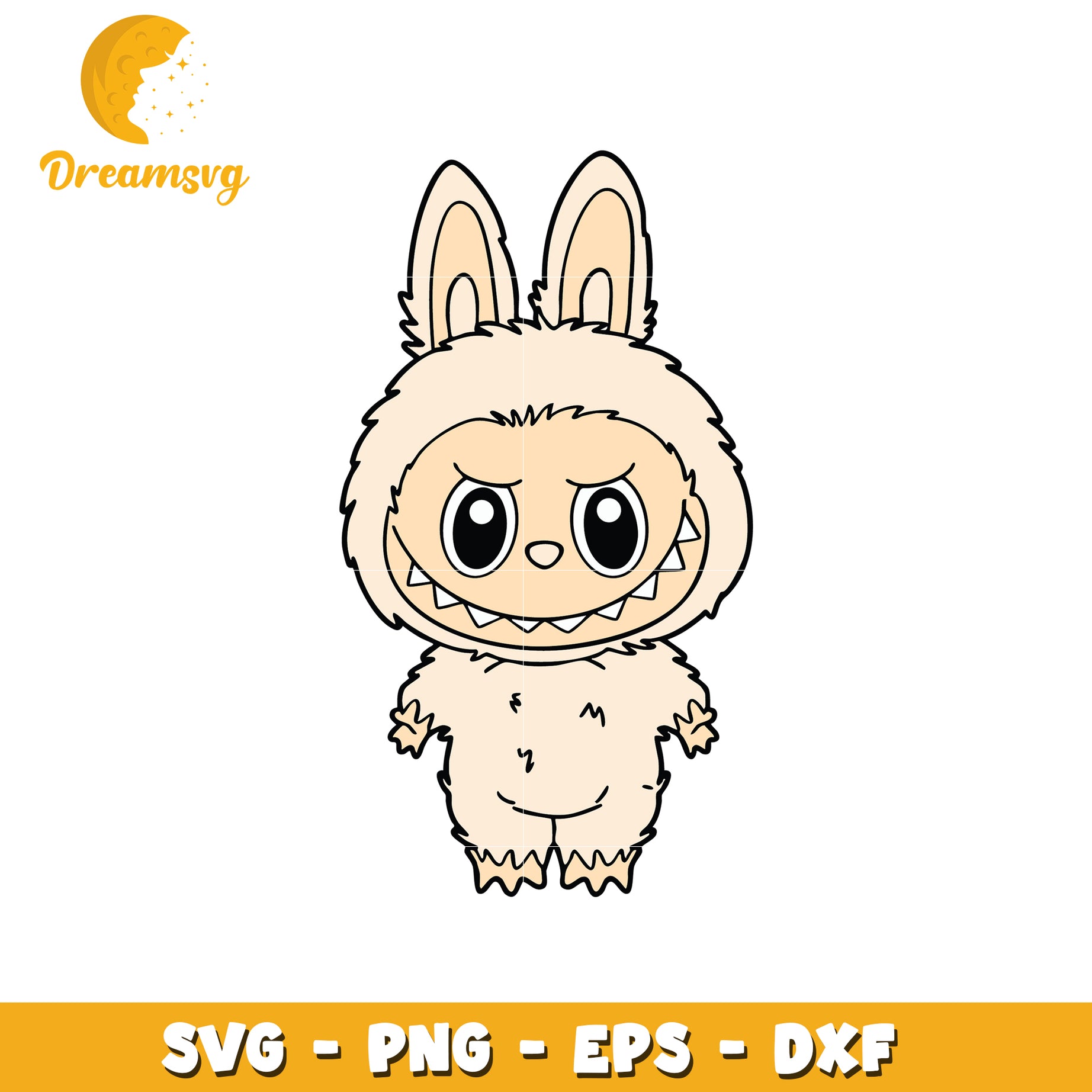 Cream labubu labubu svg, labubu characters svg, labubu outfits svg