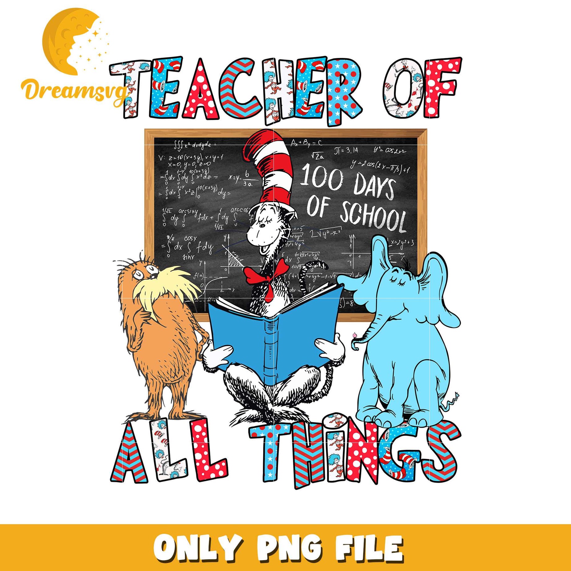 Creative Teacher of All Things PNG for Classroom Decor