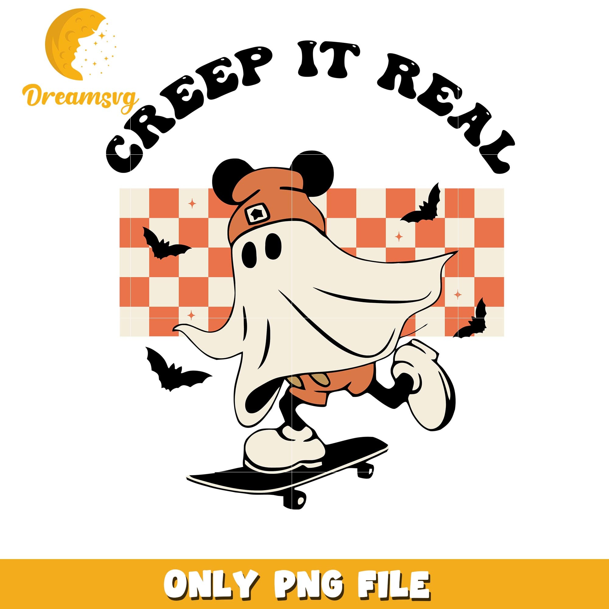 Creep it real Mickey mouse png, Disney world halloween vibes png