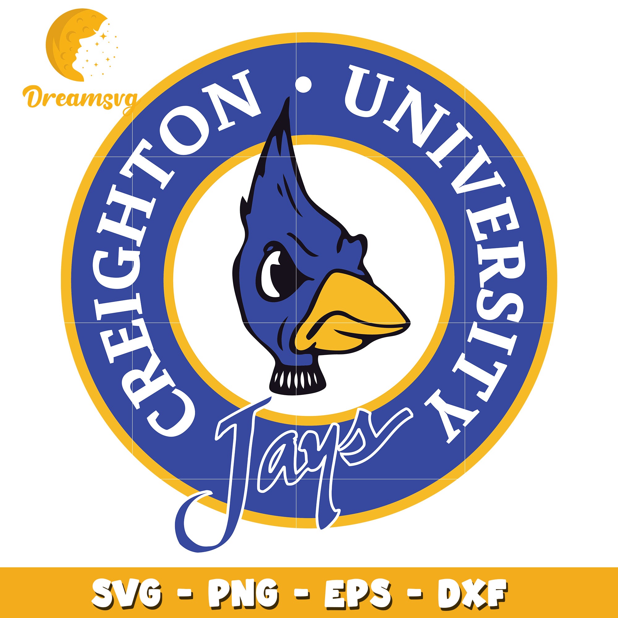 Creighton University Jays Mascot Logo SVG File Downloadable Design ...