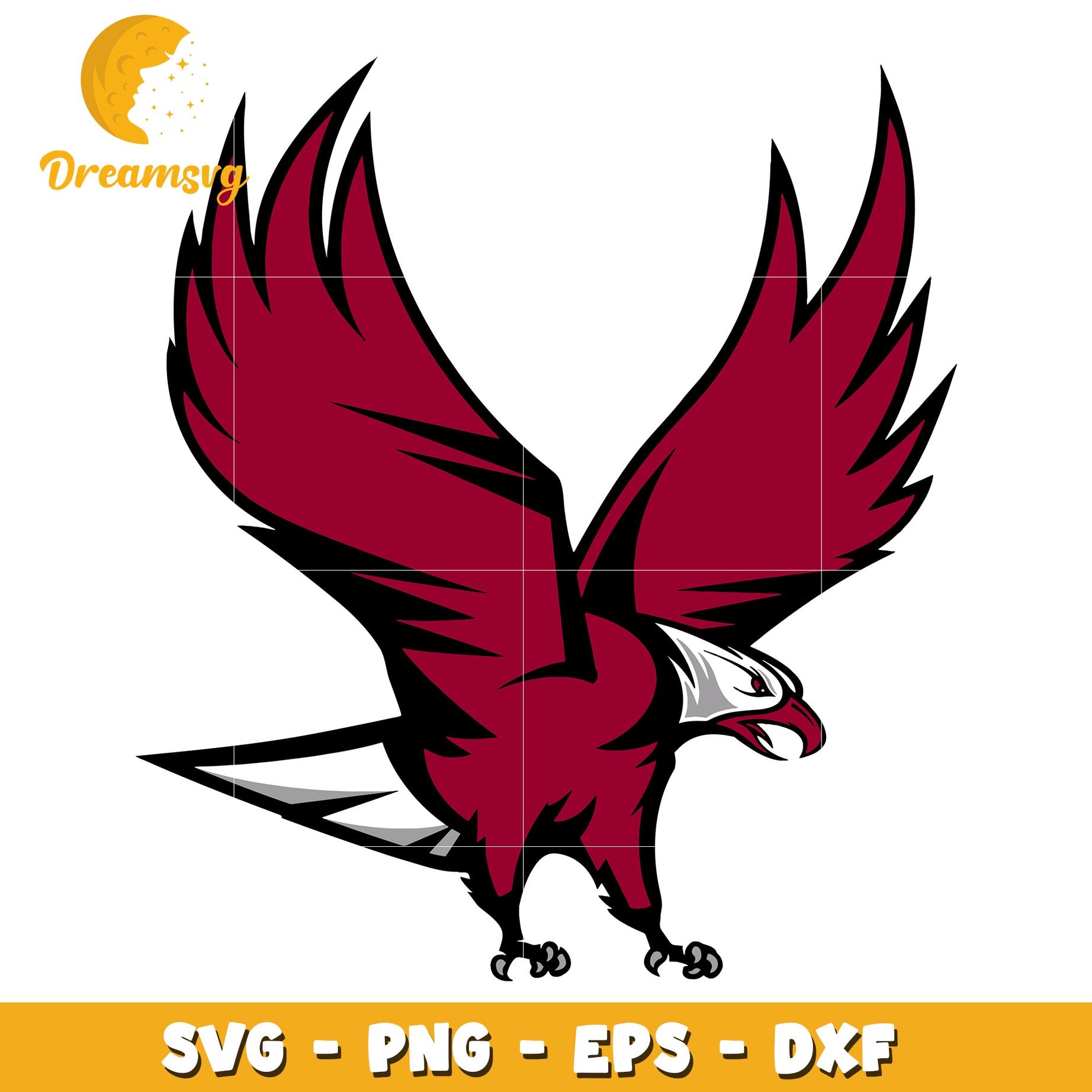 Crimson Eagle SVG PNG EPS DXF Files