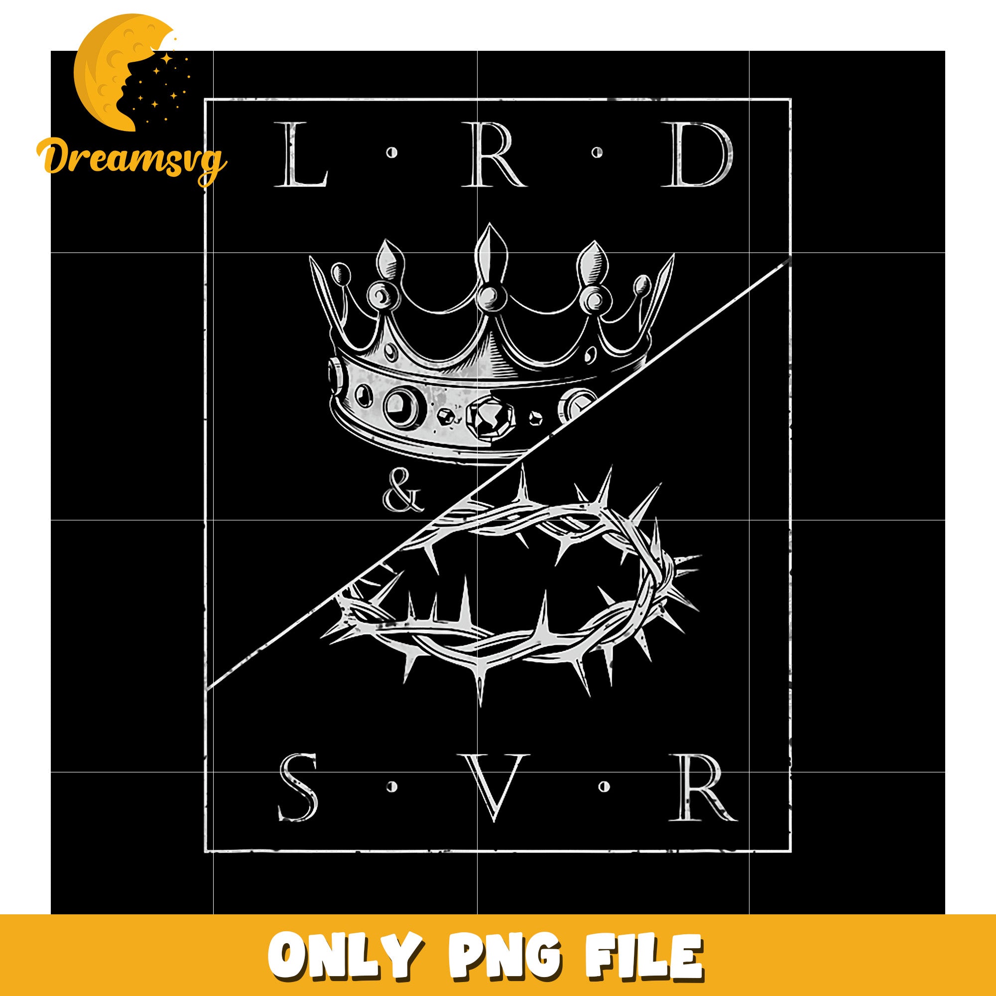 Crown Thorns Lord Savior PNG Design