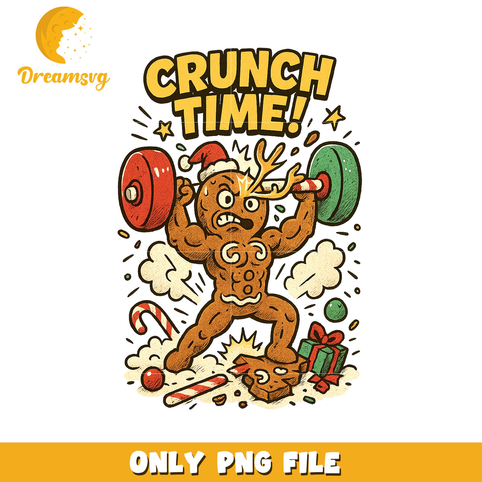 Crunh time png, christmas pajamas​ png, winter png