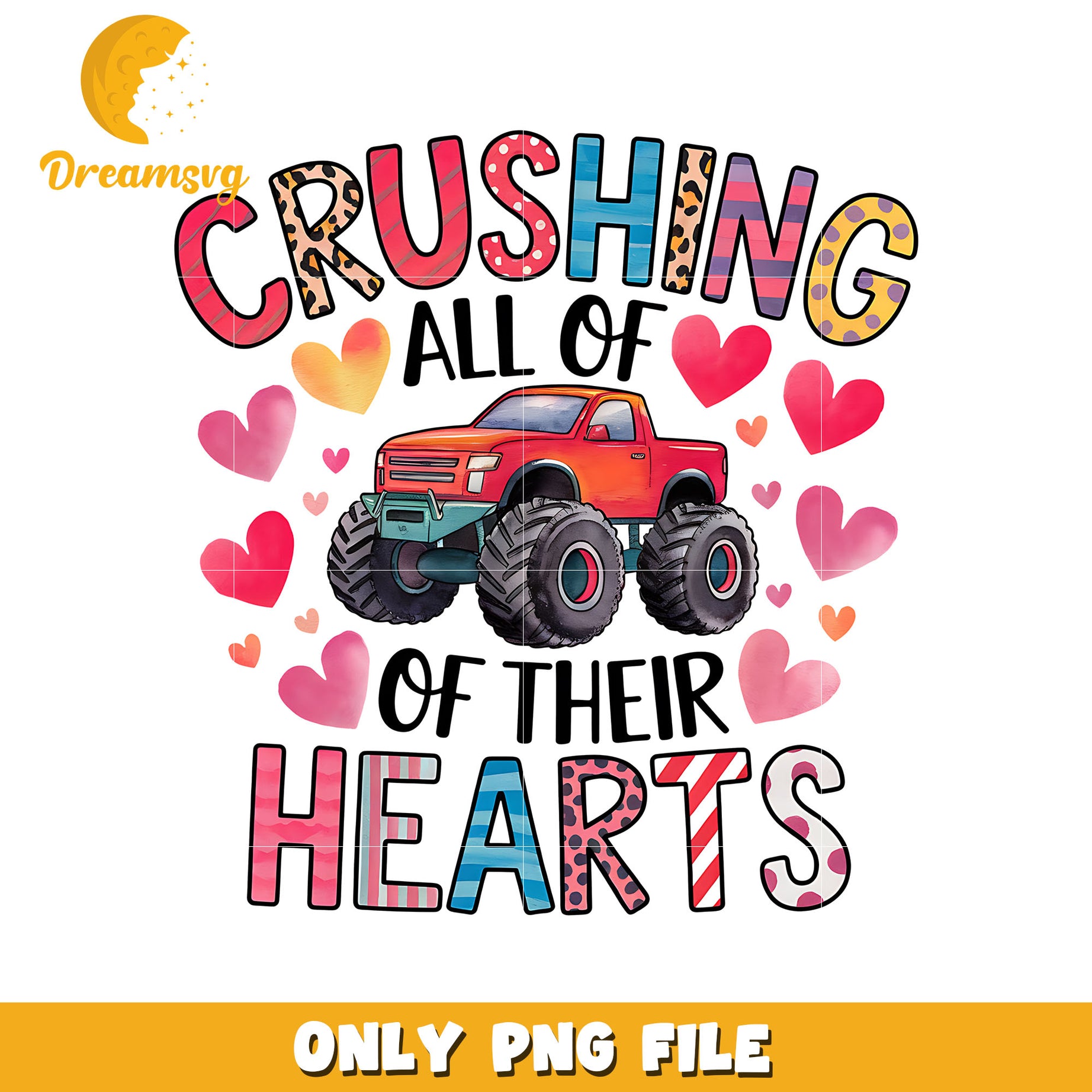 Crushing all of their hearts png, Valentine day png, heart png