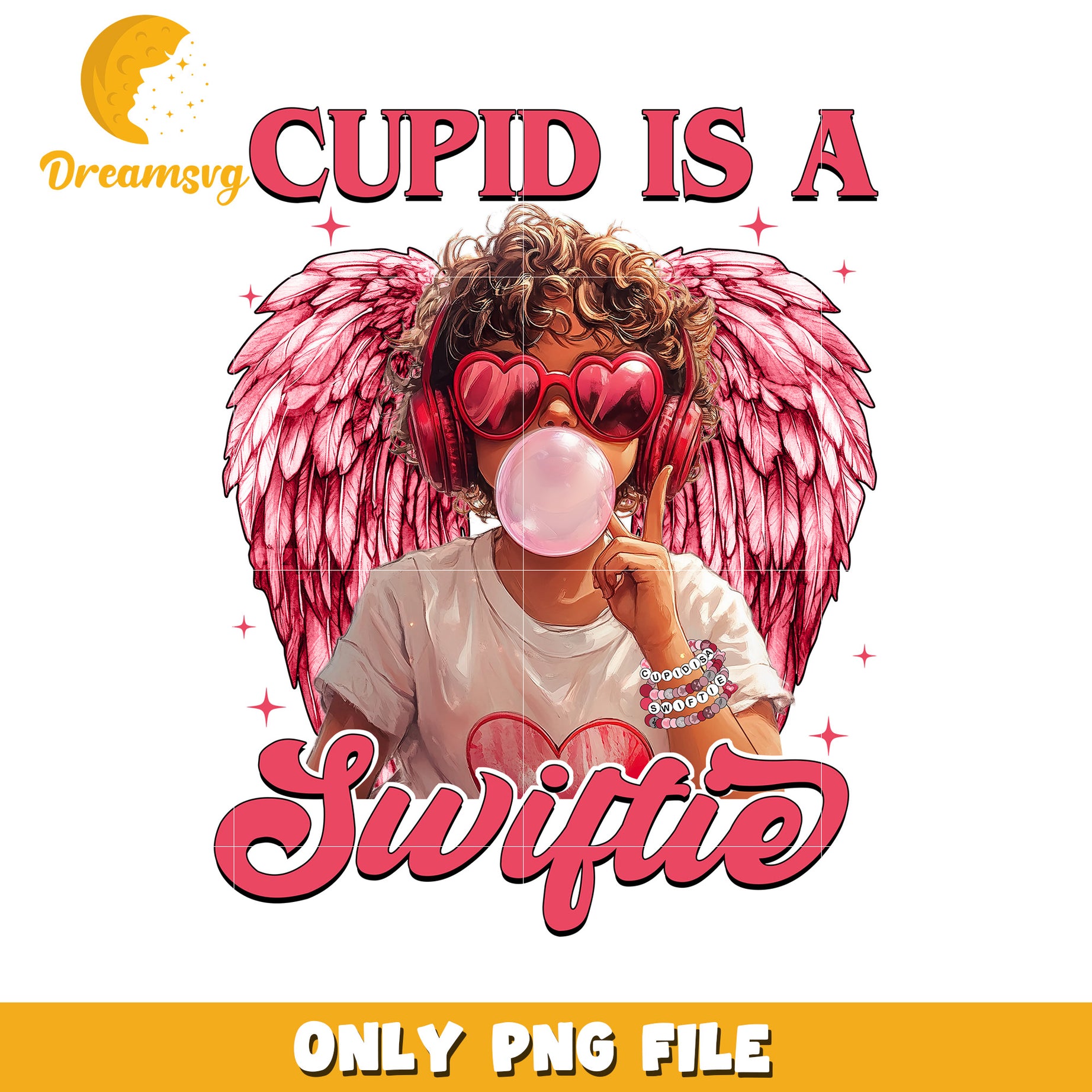 Cupid Swiftie PNG Valentine Girl