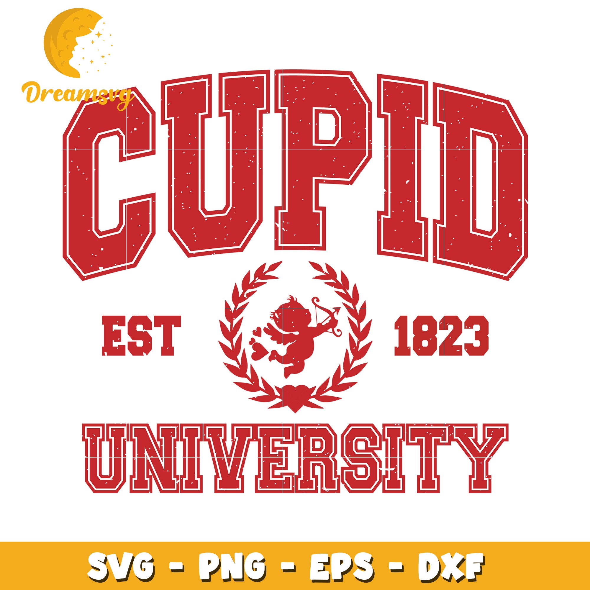 Cupid University SVG Cut File