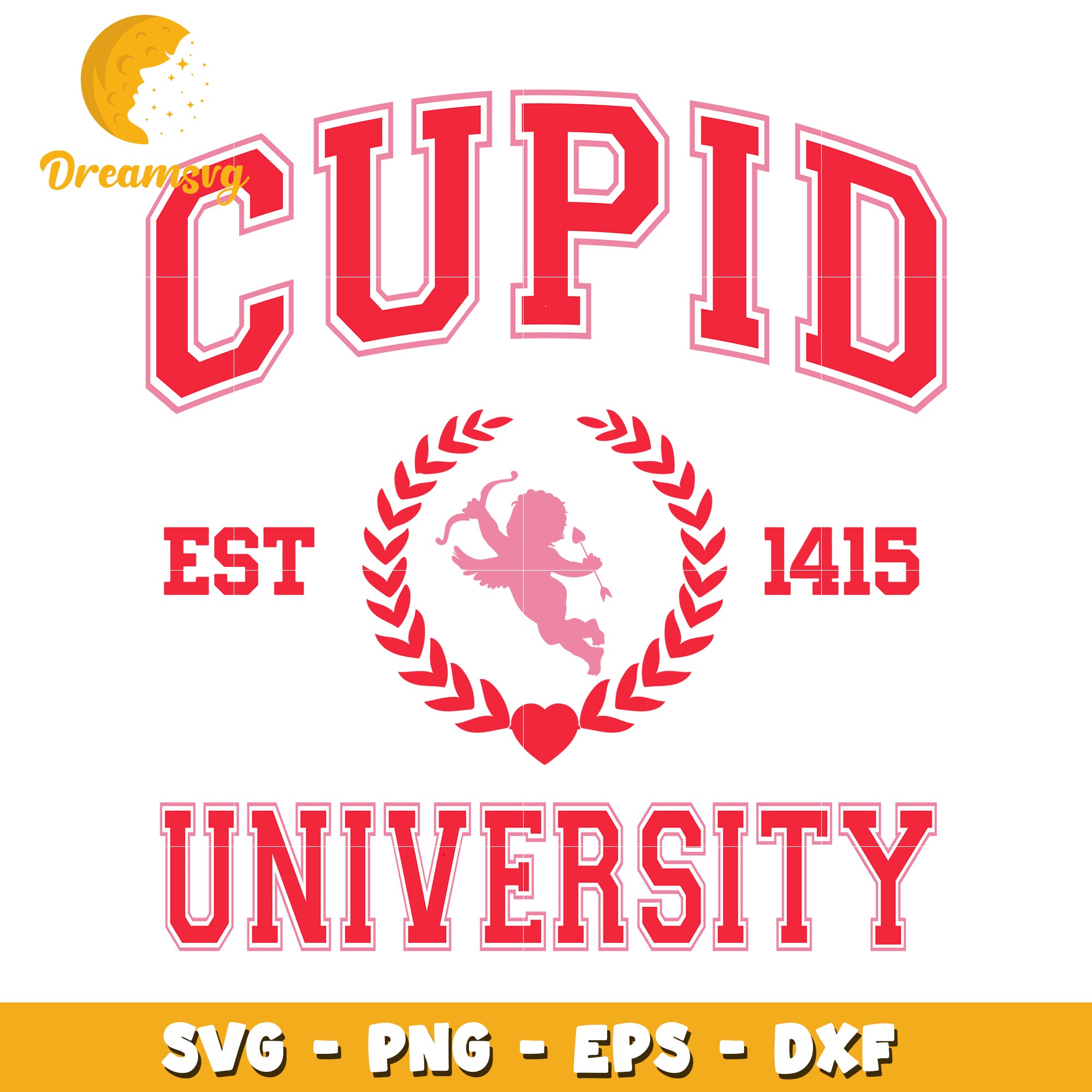 Cupid University SVG Design for Creative Projects and Crafts