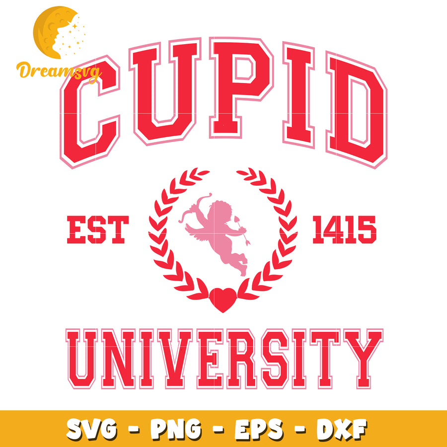 Cupid University SVG Design for Creative Projects and Crafts