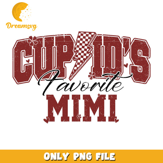 Cupid's favorite mimi valentine png, cupid png, lighting bolt png