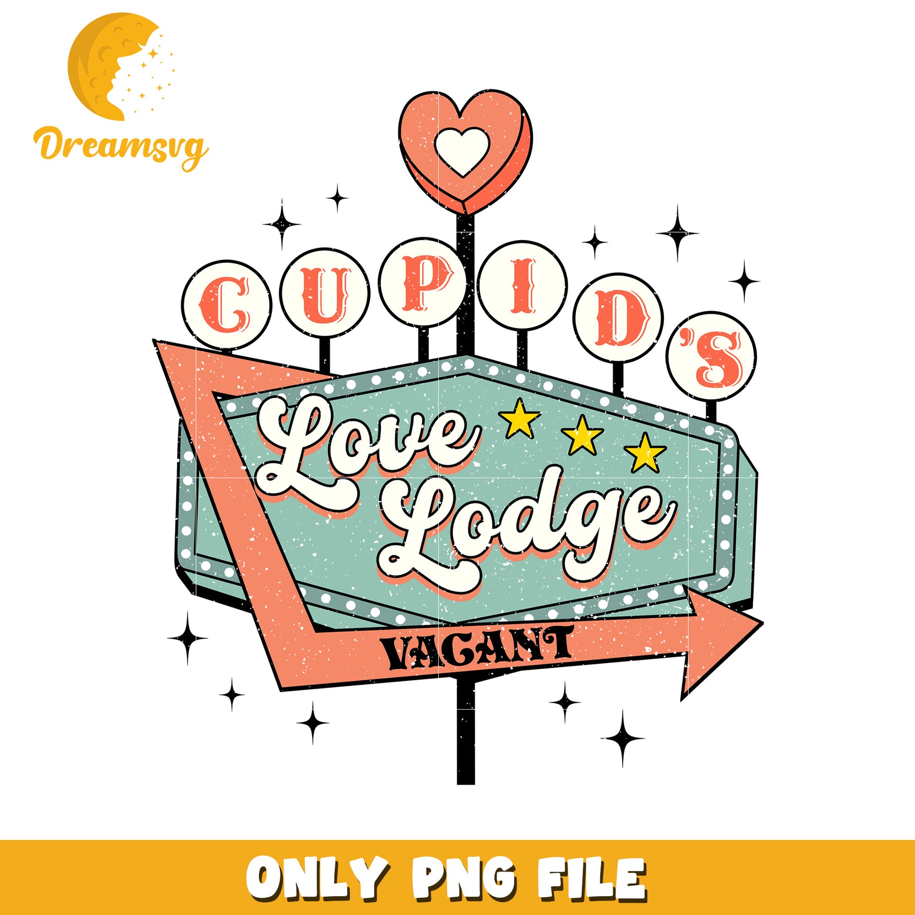 Cupids Love Lodge PNG Valentines