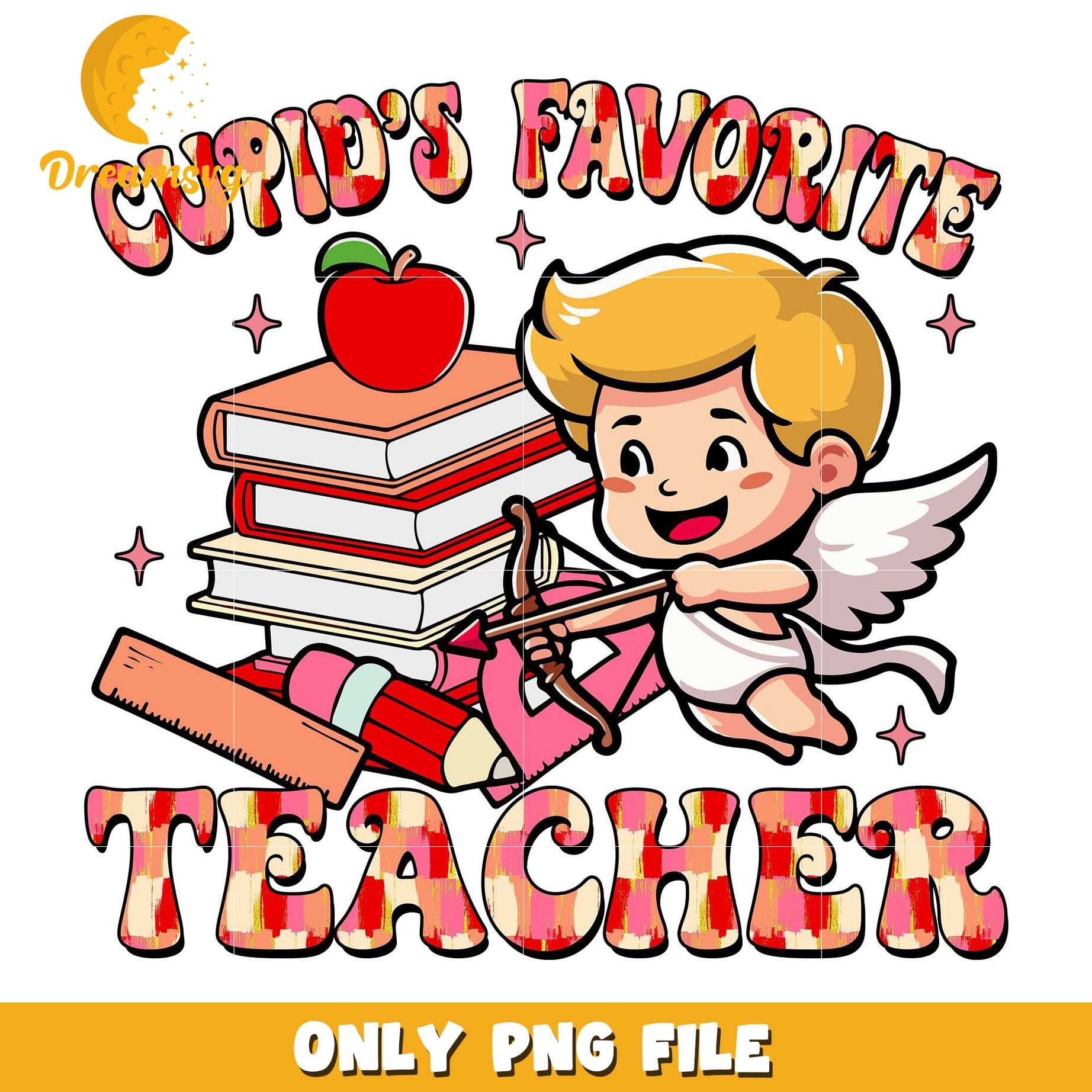 Cupids favorite teacher valentine png, teacher png, Cupid png