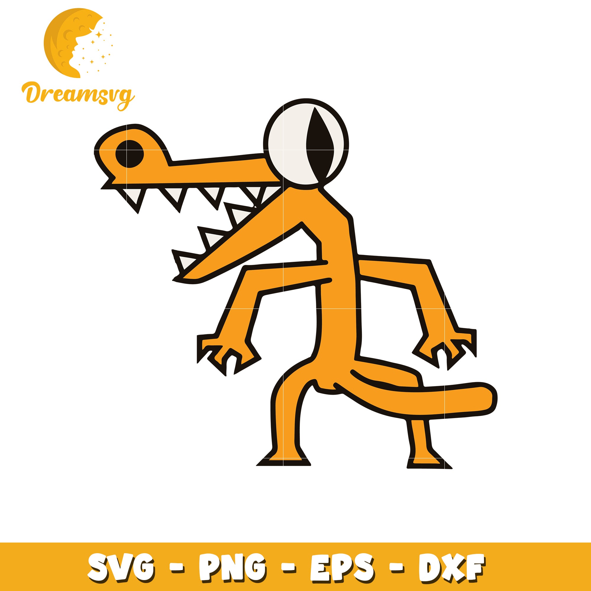 Cute Alligator SVG PNG EPS DXF Files