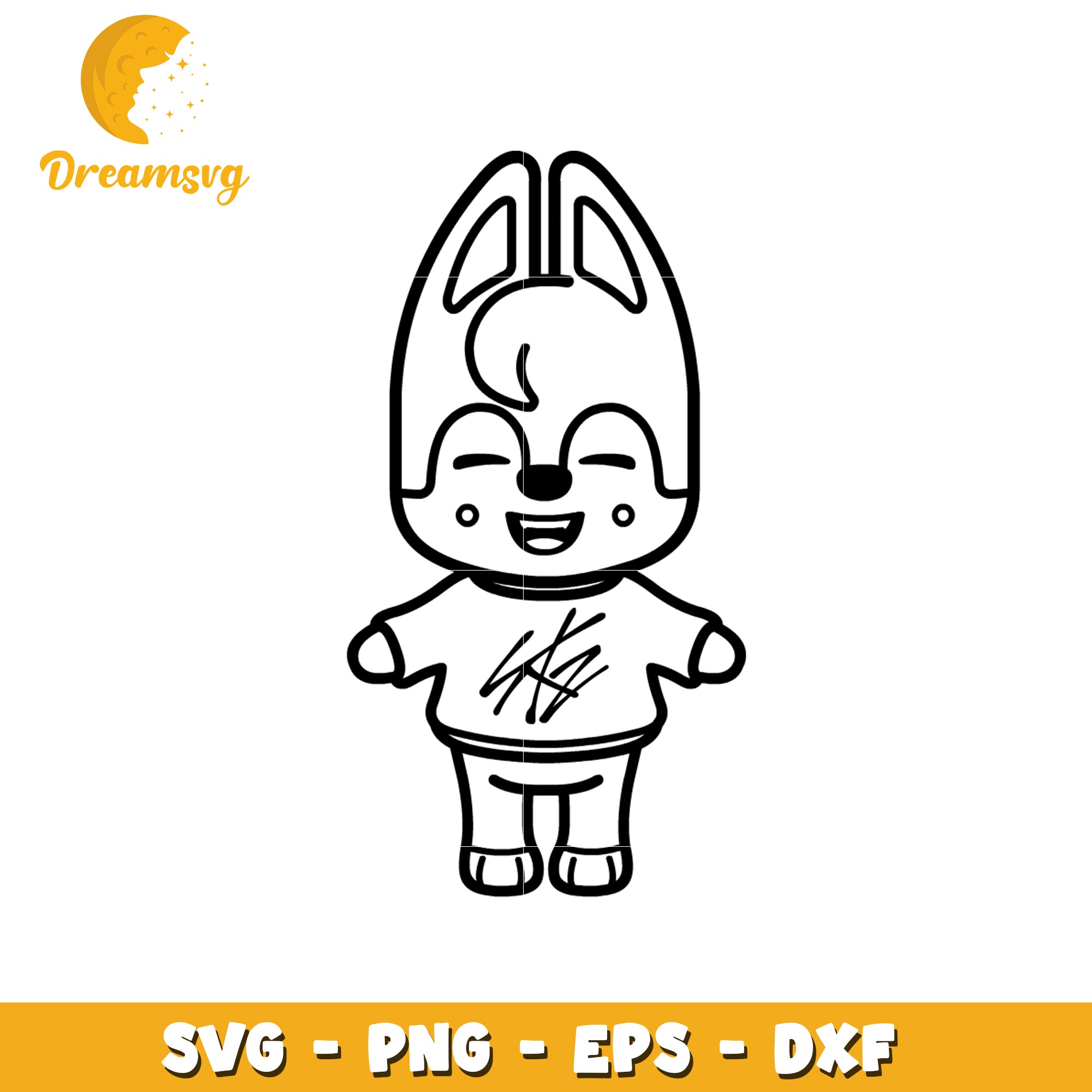 Cute Animal SVG Cut File PNG EPS DXF