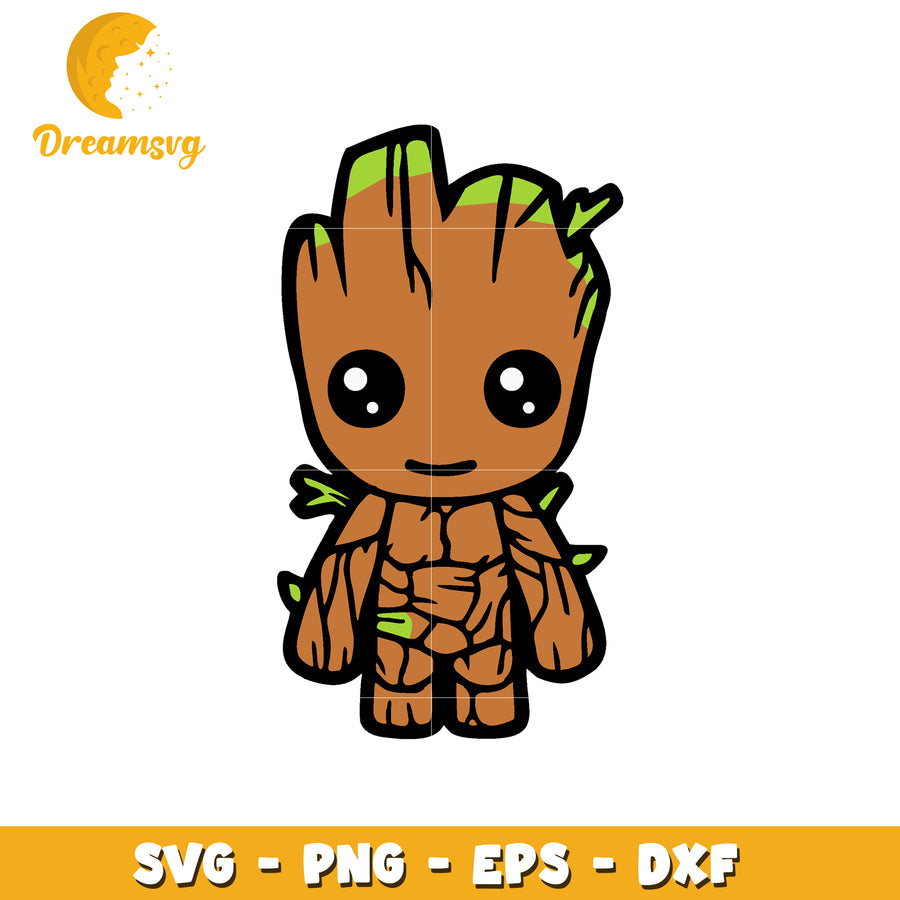 Cute Baby Groot SVG PNG EPS DXF