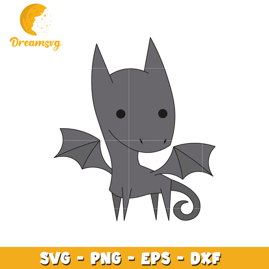 Cute Bat Dragon SVG PNG EPS DXF