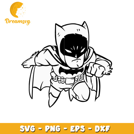 Cute Batman SVG PNG EPS DXF