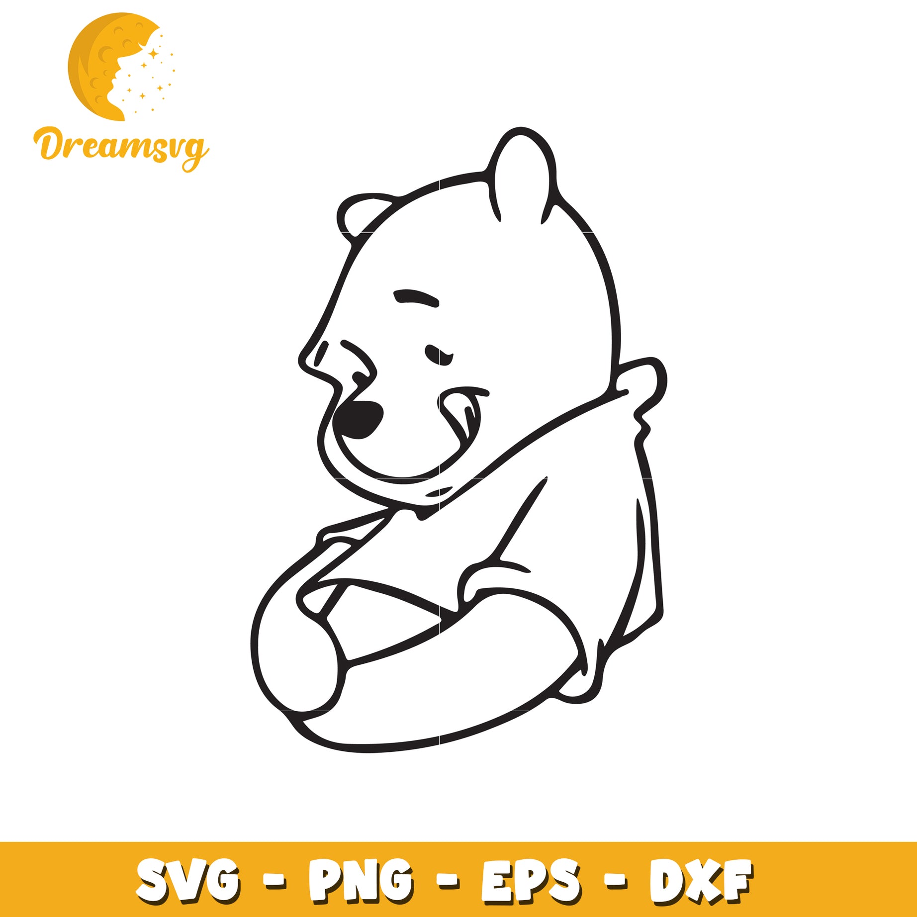 Cute Bear SVG Clipart for Crafting Projects and Designs