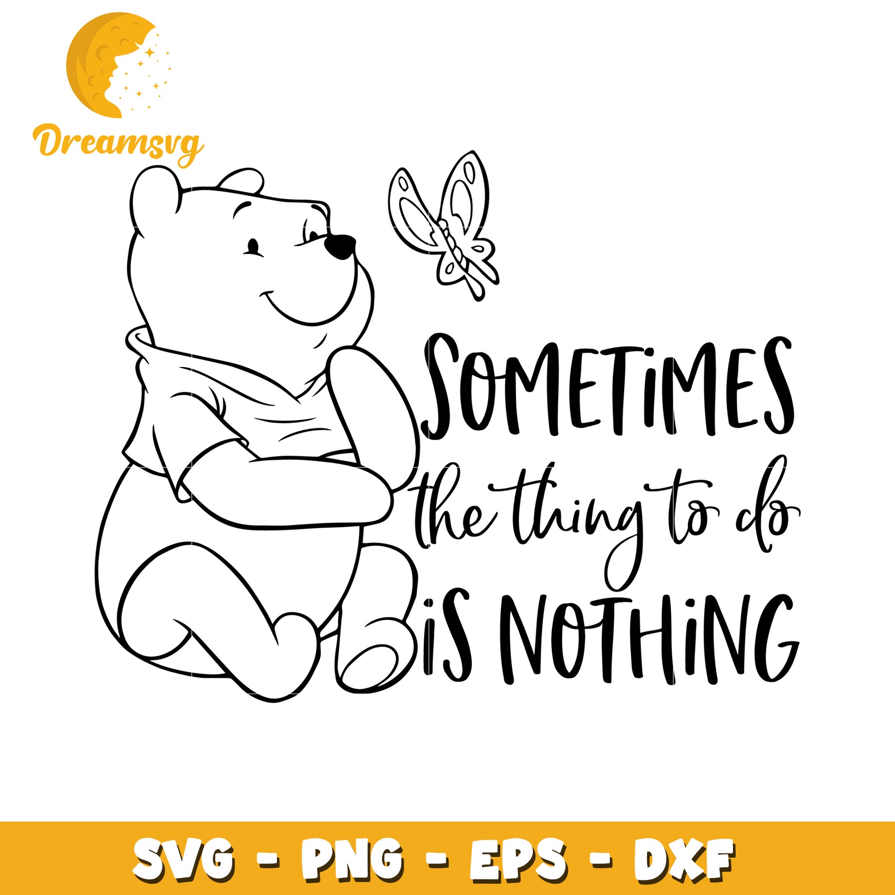 Cute Bear SVG Design with Inspiring Quote for DIY Projects