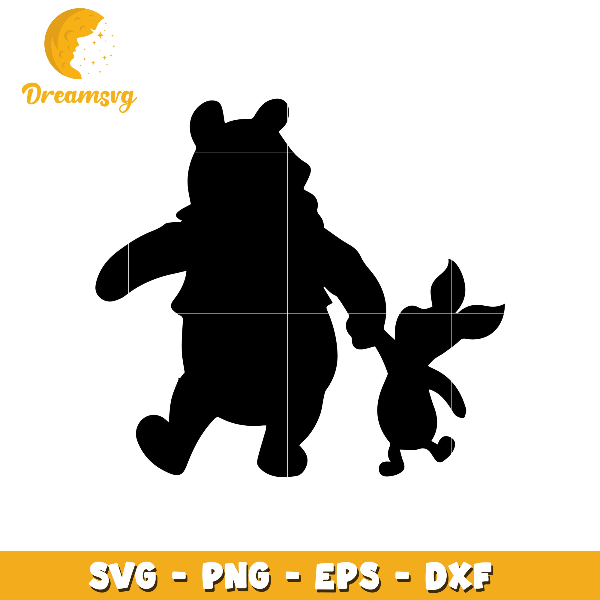 Cute Bear and Rabbit SVG Design for Kids Crafting