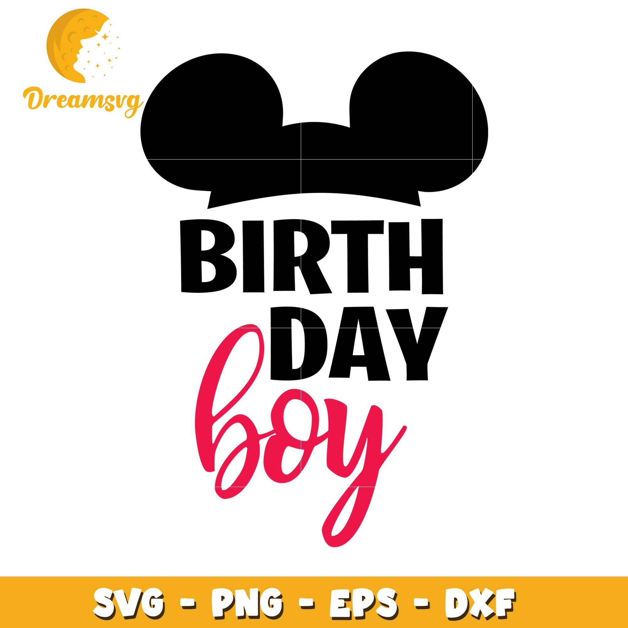 Cute Birthday Boy SVG Design for Celebration and Party Decor