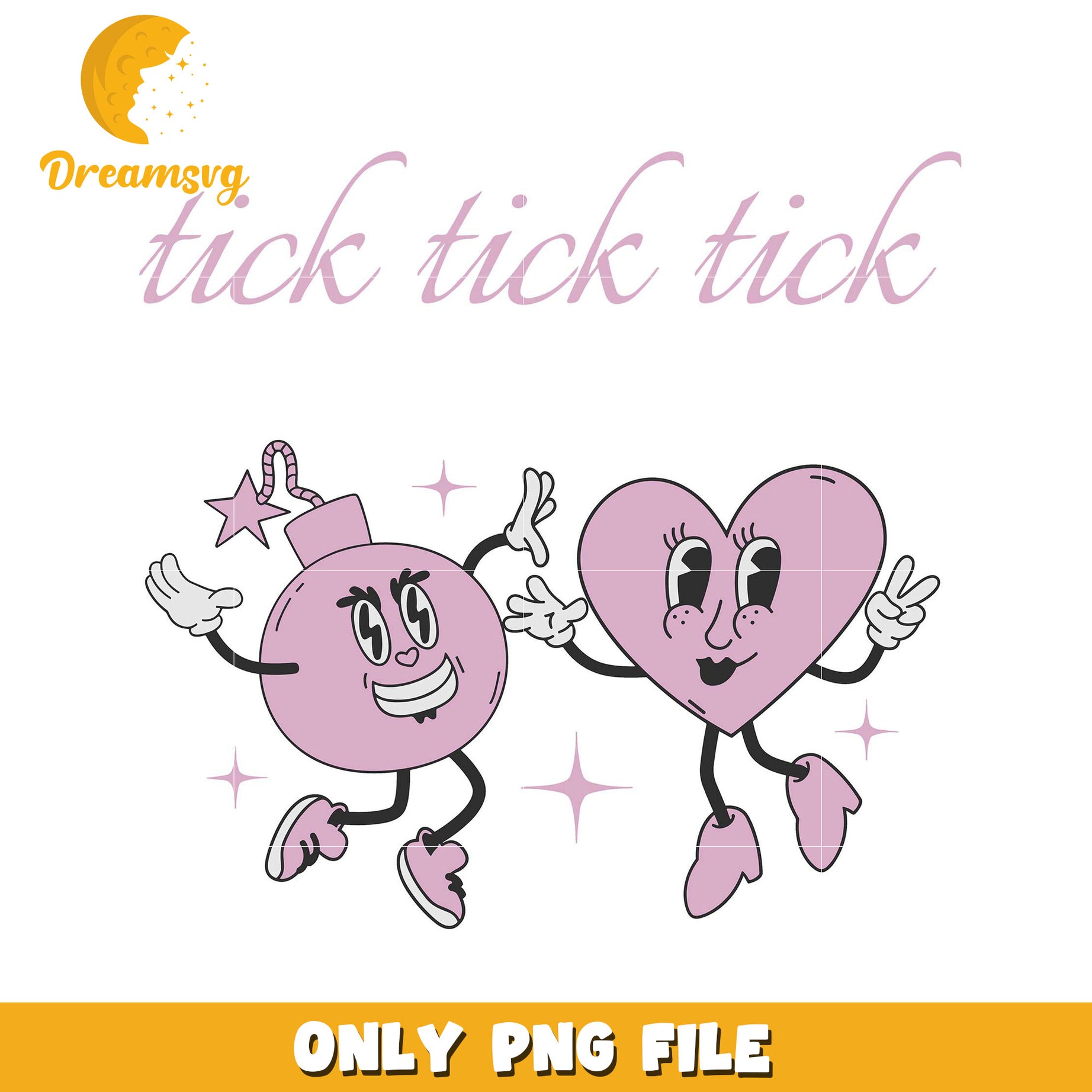 Cute Bomb Heart PNG Clipart