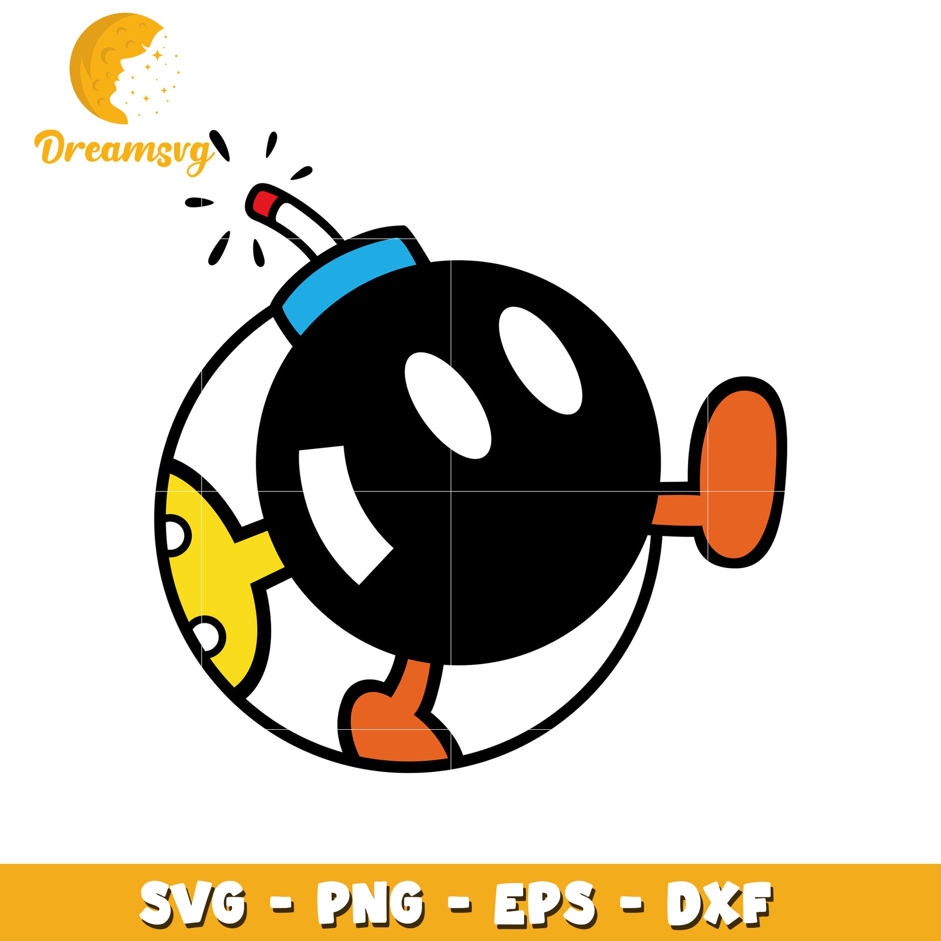 Cute Bomb SVG PNG EPS DXF Cut File