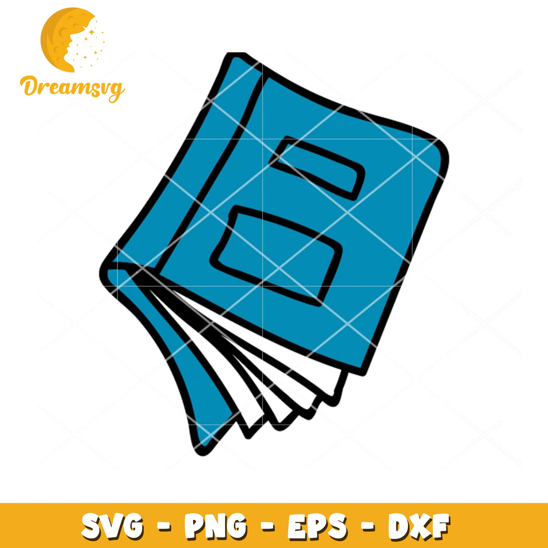 Cute Book SVG Instant Download