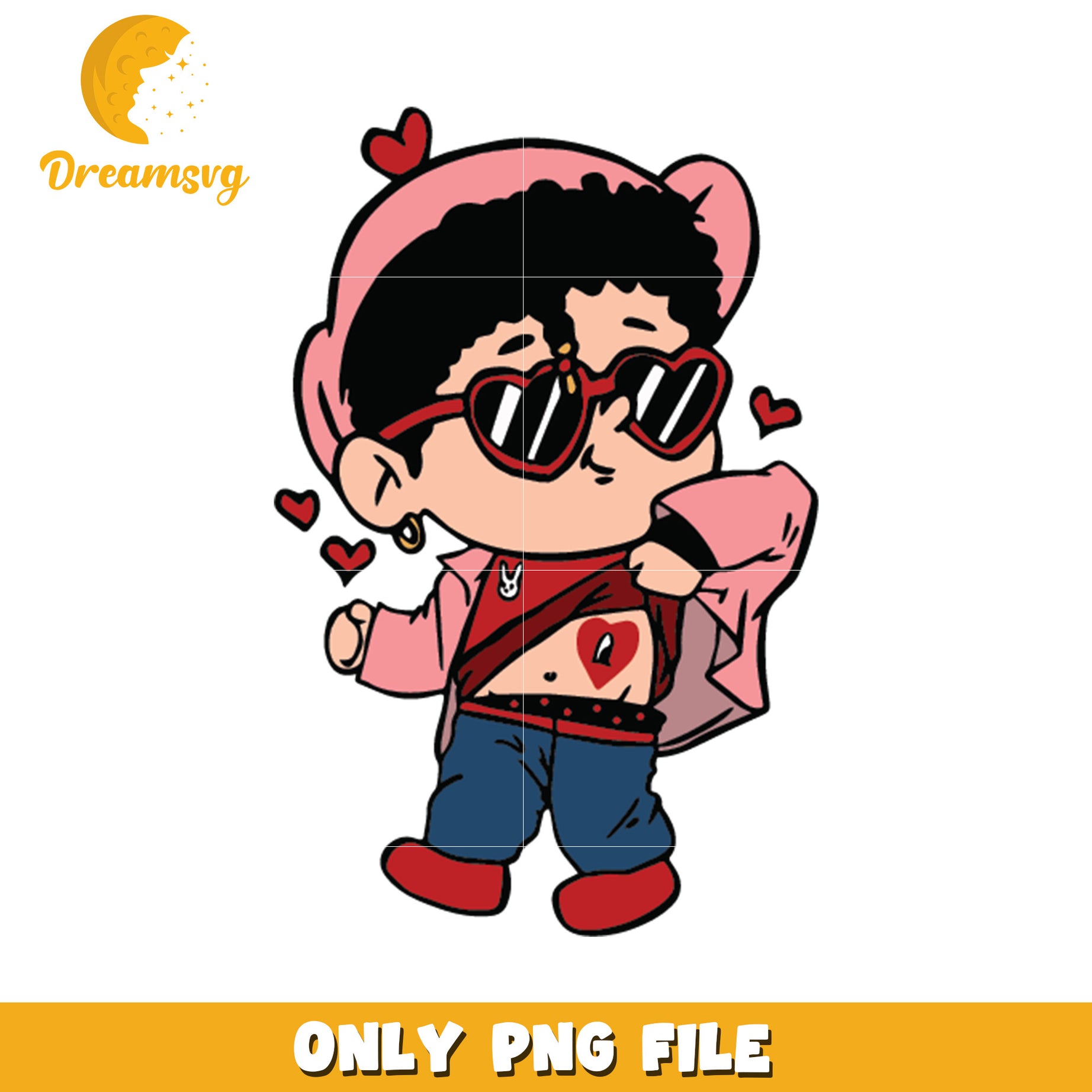 Cute Boy PNG Valentines Day Clipart