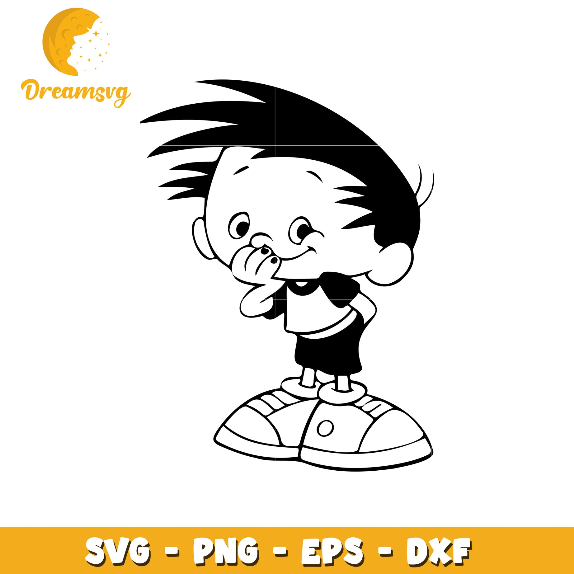 Cute Boy SVG Cut File