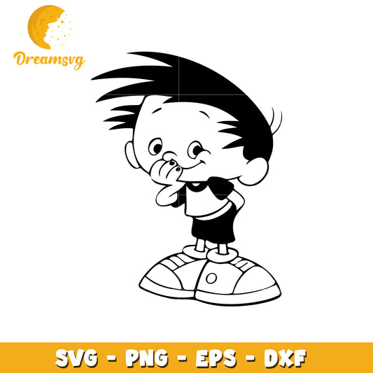Cute Boy SVG Cut File
