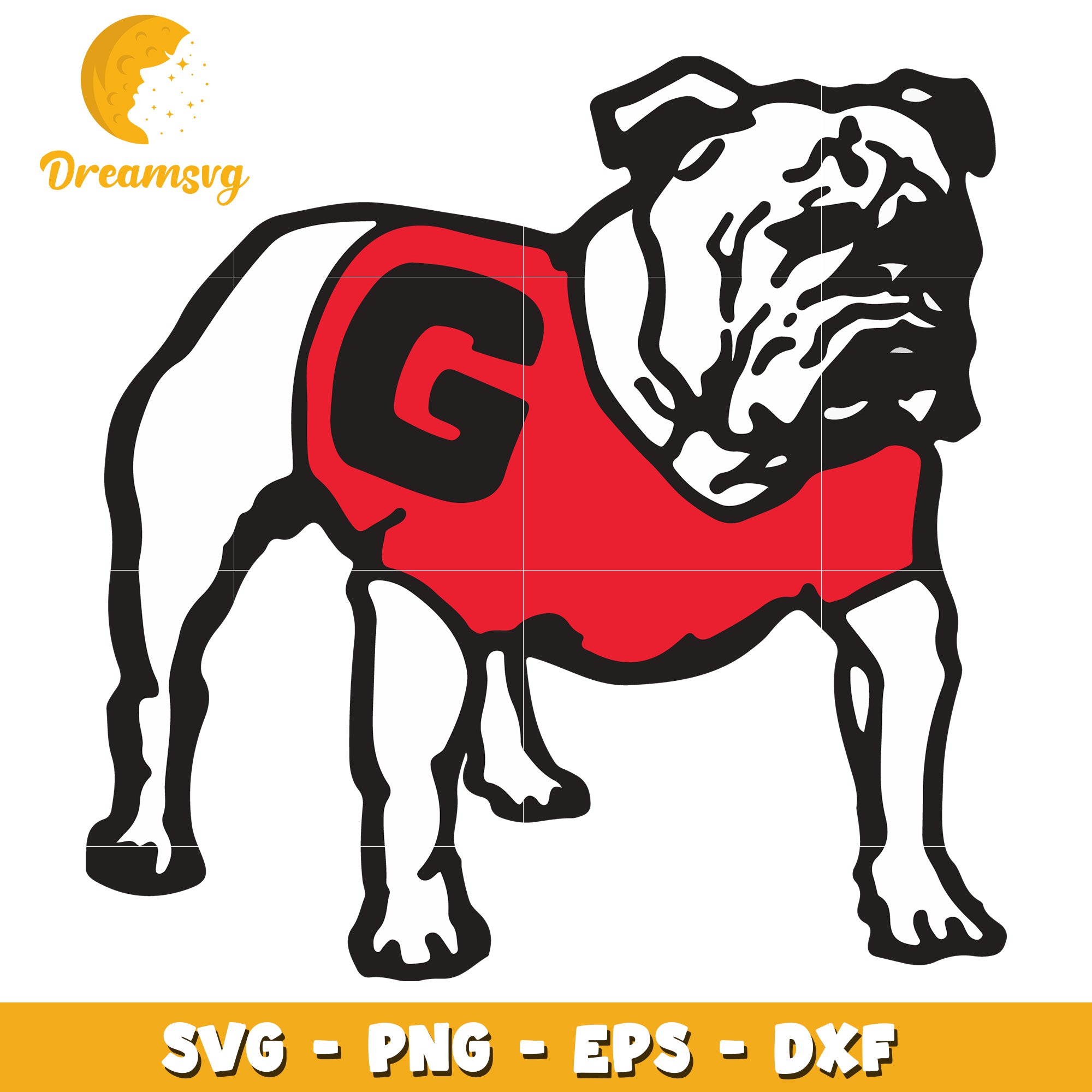Cute Bulldog SVG Clipart Design for Dog Lovers and Crafters