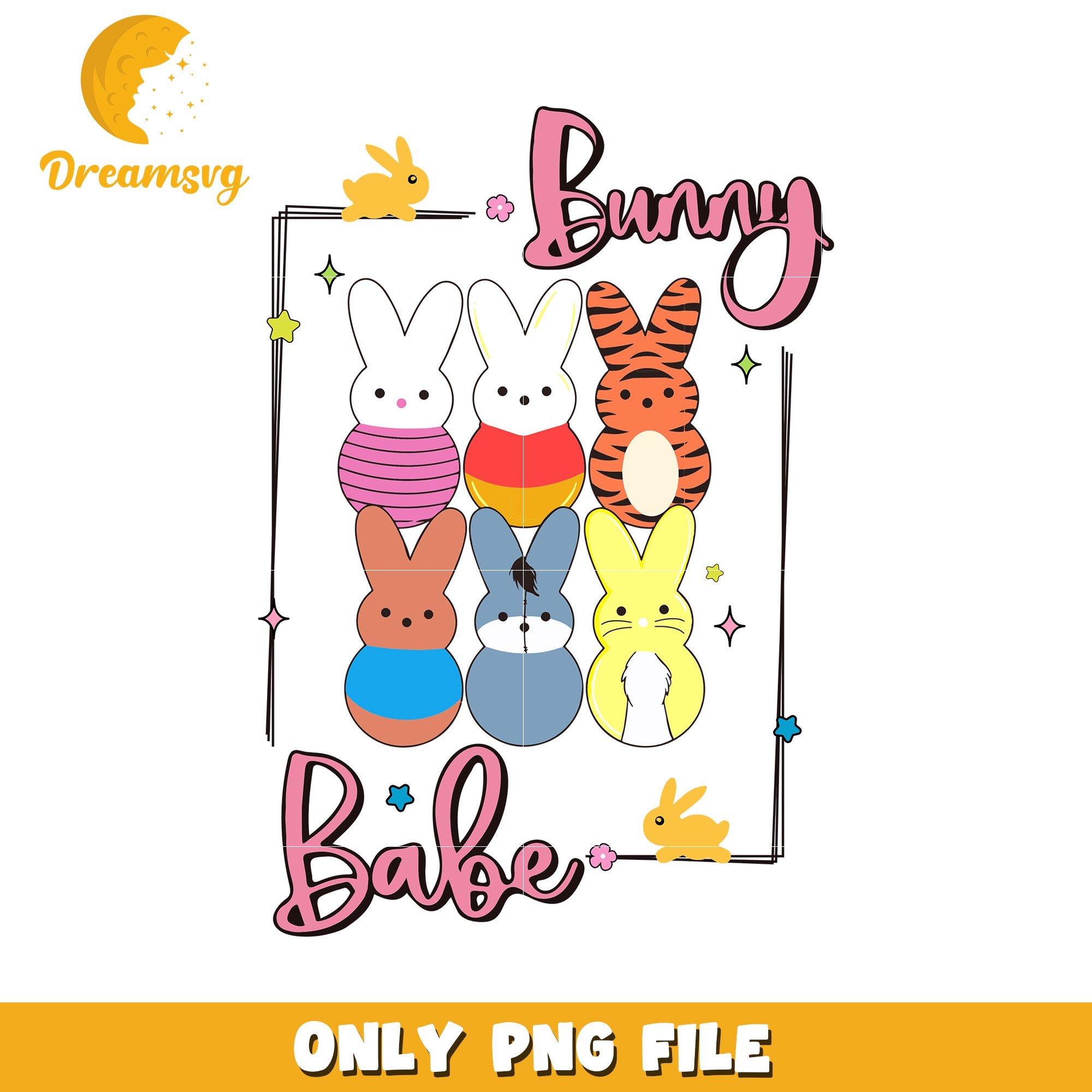 Cute Bunny Babe PNG Easter Clipart DreamSVG Store cute-bunny-babe-png-easter-clipart-dreamsvg-store