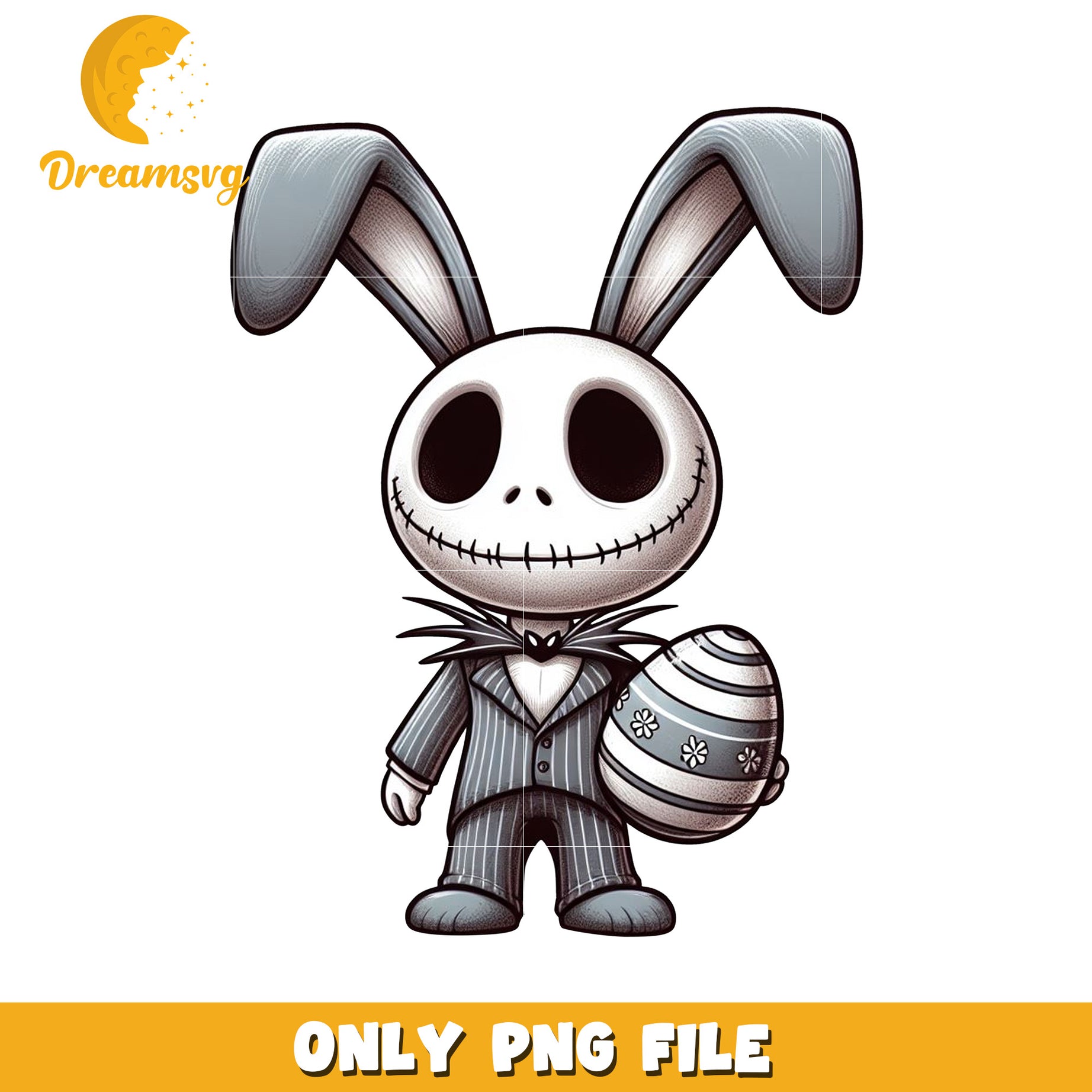 Cute Bunny Character PNG File for Creative Projects