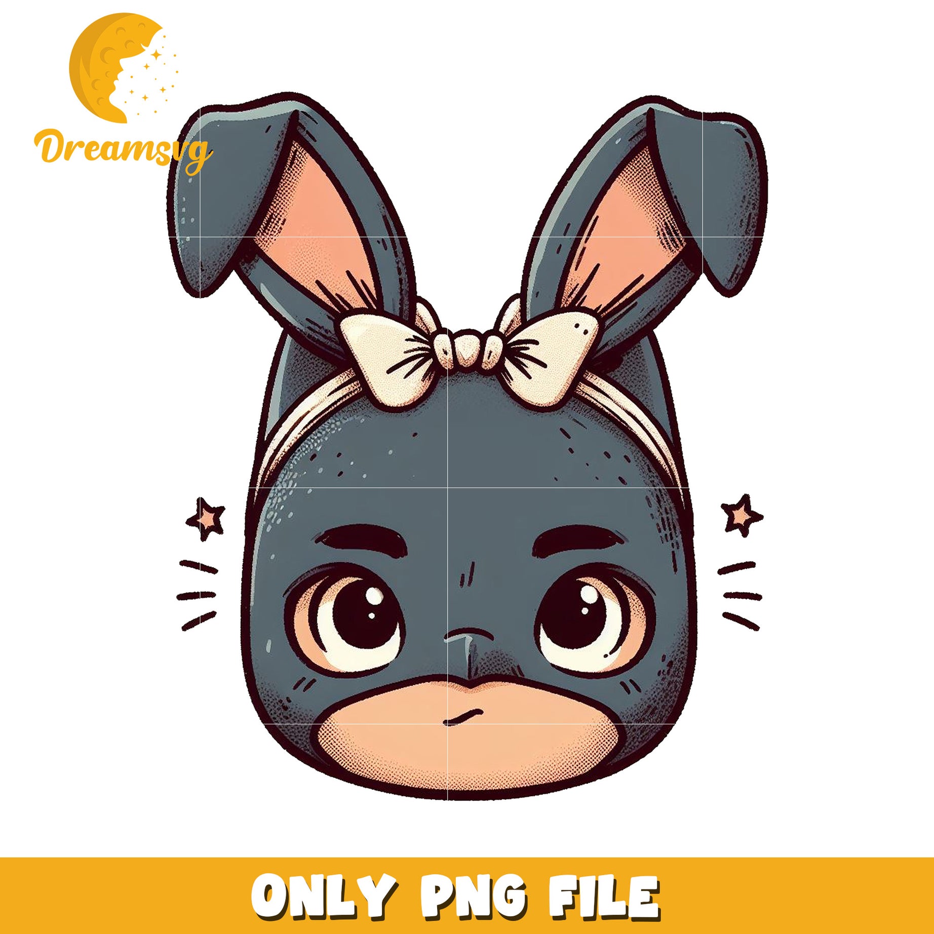 Cute Bunny Mask PNG Clipart